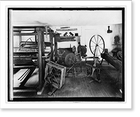 Historic Framed Print, Mt. Vernon, [Virginia], Spinning room,  17-7/8" x 21-7/8"