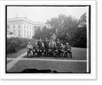 Historic Framed Print, Coolidge Cabinet, [White House, Washington, D.C.],  17-7/8" x 21-7/8"