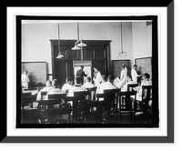 Library War Service, Naval Training Station, Class room - 2 Classic, Historic Print