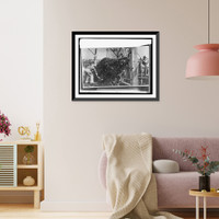 Historic Framed Print, Food Adm. sugar, unloading beets from wagons, Oxnard, [California], factory,  17-7/8" x 21-7/8"