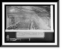 Historic Framed Print, Filter presses, Oxnard, [California], factory, four lines of evaporators in the distance,  17-7/8" x 21-7/8"