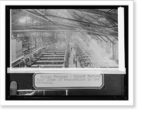 Historic Framed Print, Filter presses, Oxnard, [California], factory, four lines of evaporators in the distance,  17-7/8" x 21-7/8"