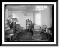 Historic Framed Print, [House interior],  17-7/8" x 21-7/8"