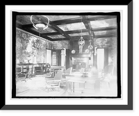 Historic Framed Print, Residence of Breckenridge Long (Interior), Wash., D.C.,  17-7/8" x 21-7/8"