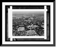 Historic Framed Print, Air view of Wash., D.C.,  17-7/8" x 21-7/8"