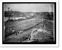 Historic Framed Print, Admiral Schley's funeral, 1912 - 3,  17-7/8" x 21-7/8"