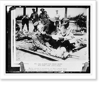 Historic Framed Print, For the German Red Cross Corps, New Type Auto Ambulances,  17-7/8" x 21-7/8"