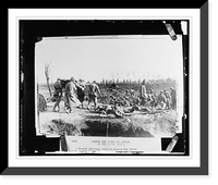 Historic Framed Print, French Red Cross in action on the Somme front,  17-7/8" x 21-7/8"