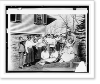 Historic Framed Print, [Women practice with bandages],  17-7/8" x 21-7/8"