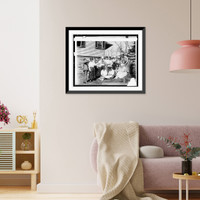Historic Framed Print, [Women practice with bandages],  17-7/8" x 21-7/8"