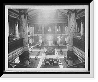 Historic Framed Print, Lobby, Jefferson Hotel, Richmond, Va.,  17-7/8" x 21-7/8"