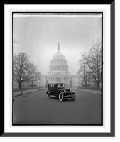 Historic Framed Print, Ford Motor Co., Lincoln at Captiol, [Washington, D.C.],  17-7/8" x 21-7/8"