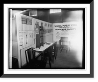 Historic Framed Print, Grolier Society, Geo. Wash. Exhibit,  17-7/8" x 21-7/8"