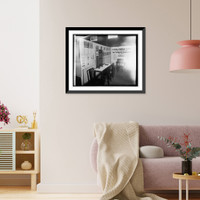 Historic Framed Print, Grolier Society, Geo. Wash. Exhibit,  17-7/8" x 21-7/8"