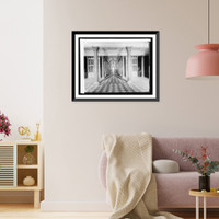 Historic Framed Print, Corridor, U.S. Treasury, [Washington, D.C., 1914],  17-7/8" x 21-7/8"