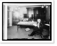 Historic Framed Print, Ofc. of Comptroller of Currencies, Committee checking up destination of internal bank no,  17-7/8" x 21-7/8"