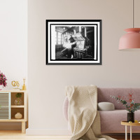 Bureau Printing & Eng. Plate making: dipping plate in cyanide furnance in case laudering Classic, Vintage Wall Art