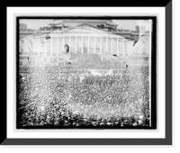 Historic Framed Print, Wilson Inauguration, [Washington, D.C.], 1917 - 10,  17-7/8" x 21-7/8"