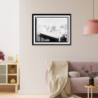 Historic Framed Print, Treasury Dept. Ofc. of U.S. Treasury, second step in destruction of paper money. Machine,  17-7/8" x 21-7/8"