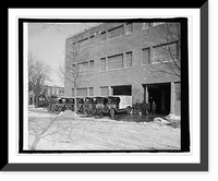 Historic Framed Print, Graham Bros. oyster trucks,  17-7/8" x 21-7/8"