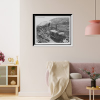 Historic Framed Print, Steam shovels, Panama Canal,  17-7/8" x 21-7/8"