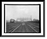 Historic Framed Print, Union Station, [Washington, D.C.], tracks - 2,  17-7/8" x 21-7/8"