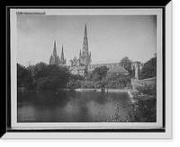 Historic Framed Print, Lichfield Cathedral - 2,  17-7/8" x 21-7/8"