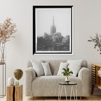 Historic Framed Print, Norwich Cathedral,  17-7/8" x 21-7/8"