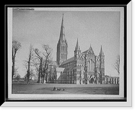 Historic Framed Print, Salisbury Cathedral - 2,  17-7/8" x 21-7/8"