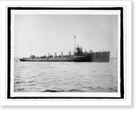 Historic Framed Print, U.S. Ship Preston,  17-7/8" x 21-7/8"