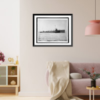 Historic Framed Print, U.S. Ship Preston,  17-7/8" x 21-7/8"