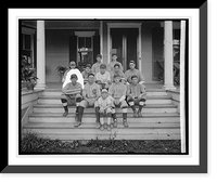 Historic Framed Print, Modock baseball team,  17-7/8" x 21-7/8"