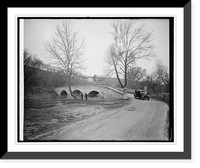 Historic Framed Print, Ford Motor Co., Lincoln at Burnside bridge [near Antietam, Maryland],  17-7/8" x 21-7/8"