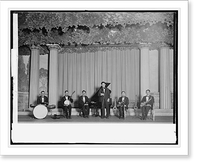 Historic Framed Print, [Band on stage],  17-7/8" x 21-7/8"