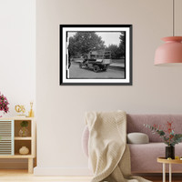 Historic Framed Print, [Truck with cabinet compartments],  17-7/8" x 21-7/8"