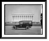 Semmes Motor Co. Post's truck at Lincoln Memorial, Washington, D.C. Classic, Antique Wall Art
