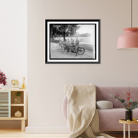 Motorcycle team, relay to Fisco? Classic, Antique Poster