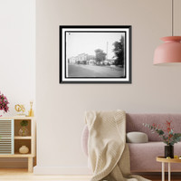 Historic Framed Print, Home Ice Co.,  17-7/8" x 21-7/8"