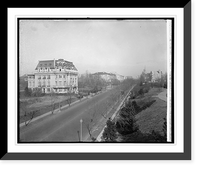 Historic Framed Print, 16th Street and French Embassy, [Washington, D.C.],  17-7/8" x 21-7/8"