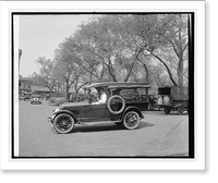 Historic Framed Print, Semmes Motor Co. National Hotel Supply Co. truck,  17-7/8" x 21-7/8"