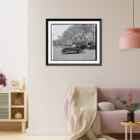 Historic Framed Print, Semmes Motor Co. National Hotel Supply Co. truck,  17-7/8" x 21-7/8"