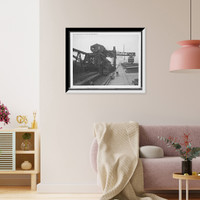 Historic Framed Print, Brown hoist, Hocking Valley coal dock, Toledo, O[hio],  17-7/8" x 21-7/8"