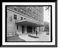 Historic Framed Print, Mayflower Hotel (rear entrance), [Washington, D.C.],  17-7/8" x 21-7/8"