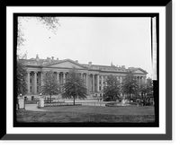 Historic Framed Print, Treasury from White House, [Washington, D.C.],  17-7/8" x 21-7/8"