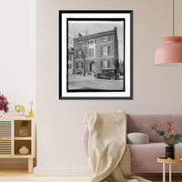 Historic Framed Print, Dr. Fairfax home, Alexandria, Va. (Ford Motor Co.),  17-7/8" x 21-7/8"