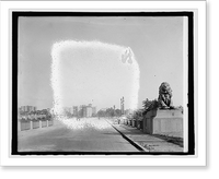 Historic Framed Print, Warner Quinlan Co., Conn. Ave. bridge, [Washington, D.C.],  17-7/8" x 21-7/8"