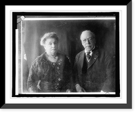 Historic Framed Print, Sam'l Gompers & wife,  17-7/8" x 21-7/8"