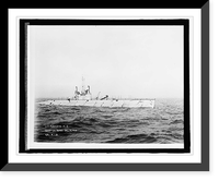 U.S.Submarine K5, Hampton Roads, Dec. 13, 1916, Antique Print