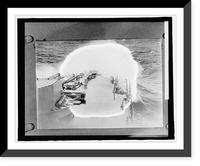 Historic Framed Print, Forward deck of battleship,  17-7/8" x 21-7/8"