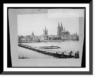 Historic Framed Print, Germany, The Rhine at Cologne,  17-7/8" x 21-7/8"